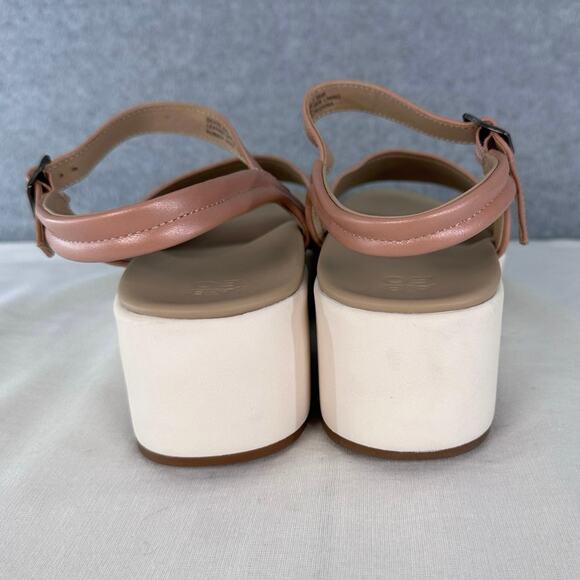 ABEO Woman’s sz 11 Devyn Platform Sandal Rose Gold Leather Strappy Sandal Ortho - Picture 4 of 10